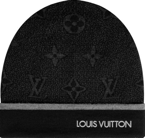 louis vuitton black beanie.